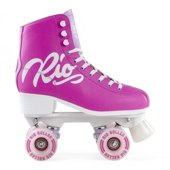 Rio Roller Script Quad Roller Skates - Pink