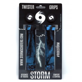 Storm Twister Scooter Grips - Blue/Black