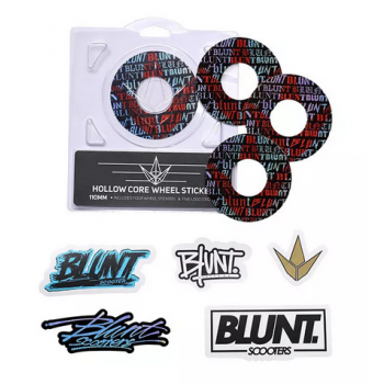 Blunt Hollowcore 120mm Stunt Scooter Wheel Stickers - Font