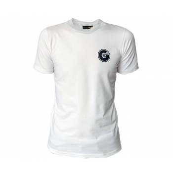 GoSk8 Black and White logo T-Shirt - White