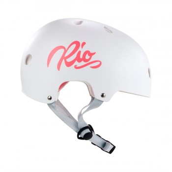 Rio Roller Script Helmet - Matt White