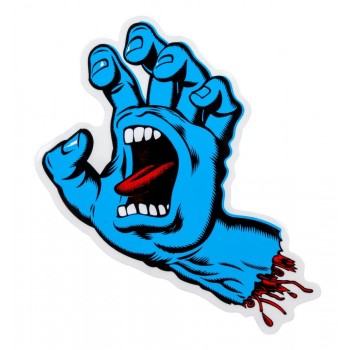 Santa Cruz Screaming Hand Sticker - Blue 3