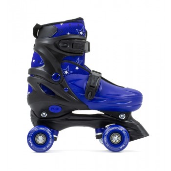 SFR Nebula Adjustable Quad Roller Skates - Black/Blue