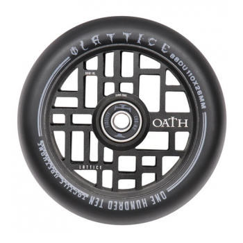 Oath Lattice Scooter Wheels - Anodised Satin Black 110mm