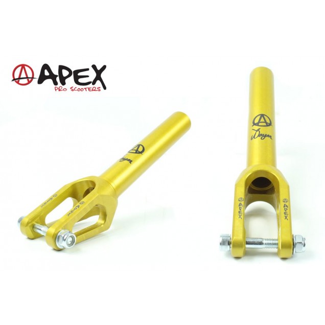 Apex Quantum Jesse Bayes Signature Scooter Forks - Gold