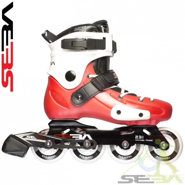 Seba '14 FR Junior Red Adjustable In-Line Skates