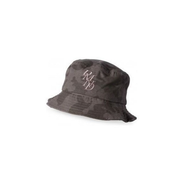 Diamond Serif Bucket Hat  - Black Camo