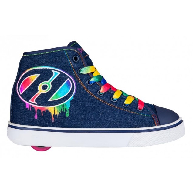 rainbow fire heelys