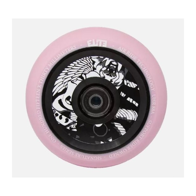 Elite X Supreme Air Ride Scooter Wheels 110mm (Pair) -  Pink/Black