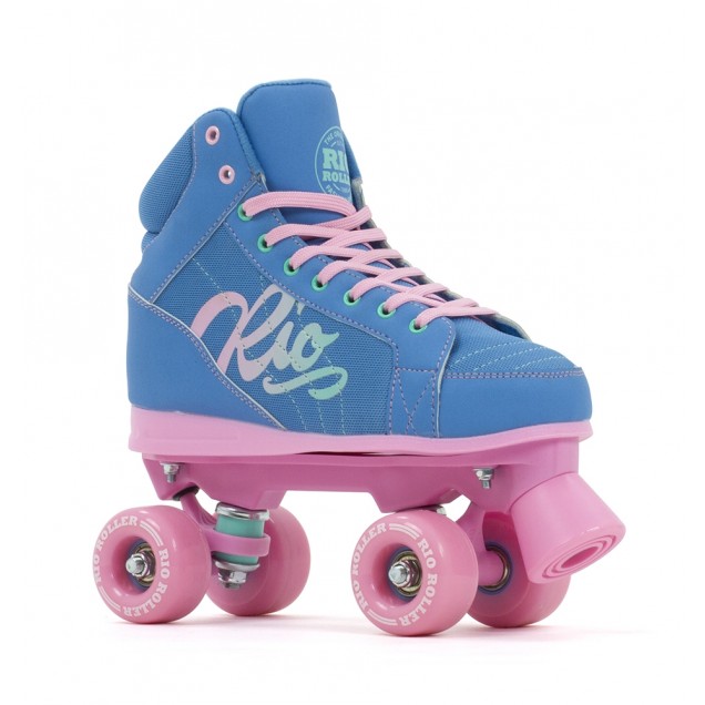Rio Roller Lumina Quad Skates - Blue/Pink