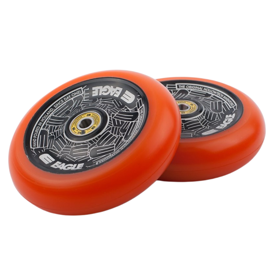 Eagle Standard Hollowtech Scooter Wheels 115mm - Black/Orange (Pair ...