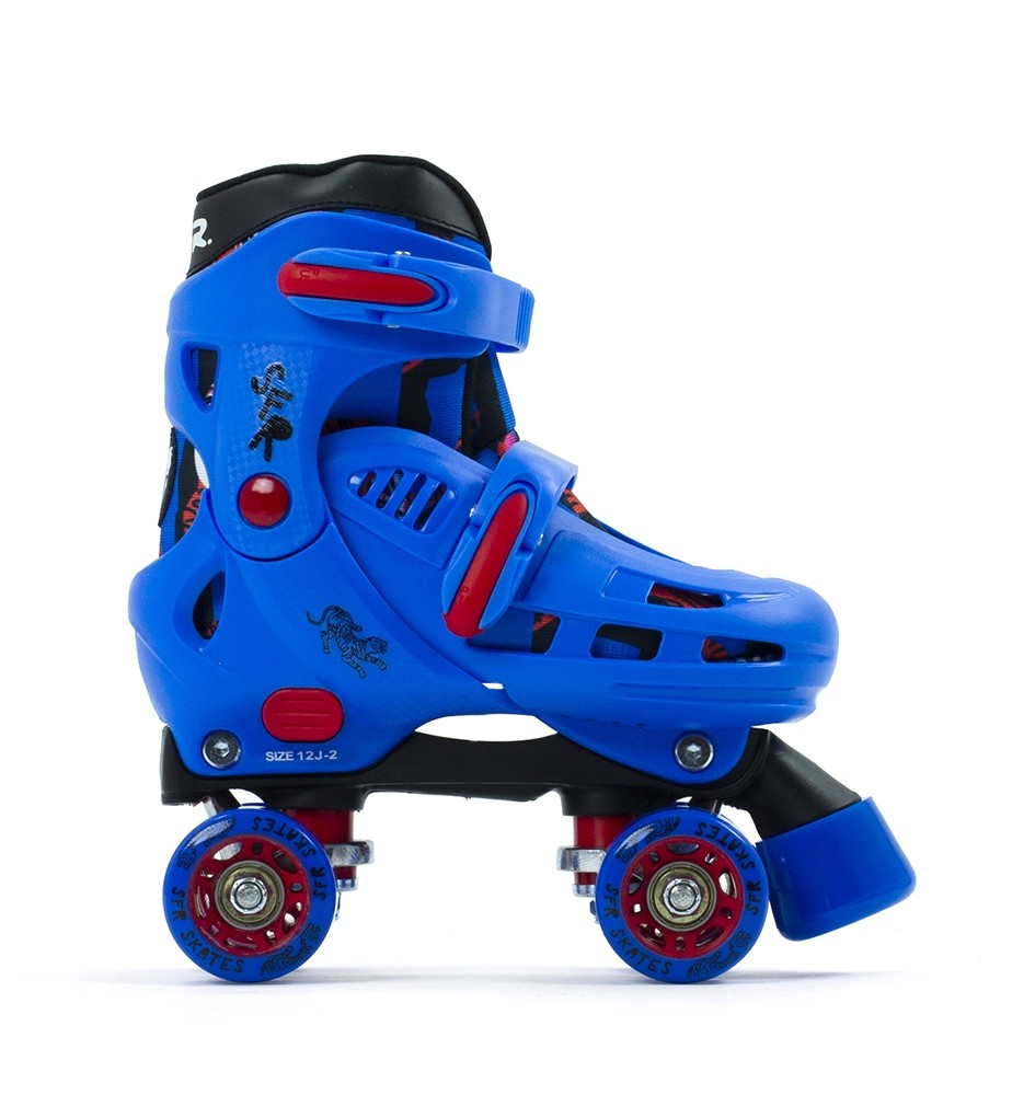SFR Storm IV Adjustable Quad Roller Skates Blue/Red GoSk8
