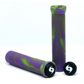 Storm Twister Scooter Grips - Lime/Purple