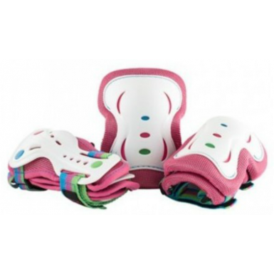 SFR Triple Pad Set - STAR - Pink Green - Da Klinic Online Skate Specialists - Foto 14
