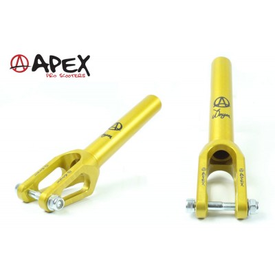 Apex Quantum Jesse Bayes Signature Scooter Forks - Gold