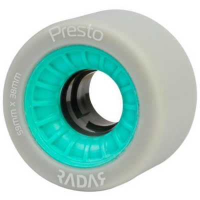 Radar Presto Roller Skate Wheels - Turquoise 88A (Pack of 4)