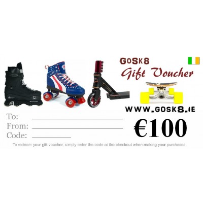 GoSk8 €100 Gift Voucher