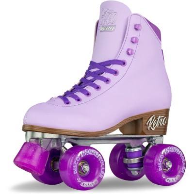 Crazy Retro Classic Quad Roller Skates - Purple