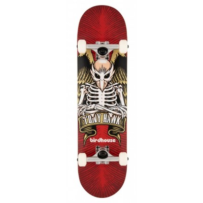 Birdhouse Stage 1 TH Icon  Complete Skateboard Red - 8"