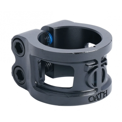 Oath Cage V2 Alloy 2 Bolt Scooter Clamp -  Anodised Satin Black