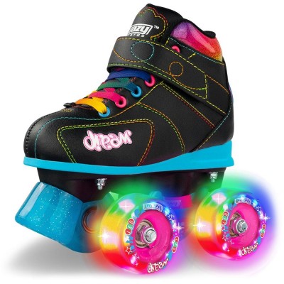 Crazy Dream Quad Roller Skates With LED Light-Up Wheels 
