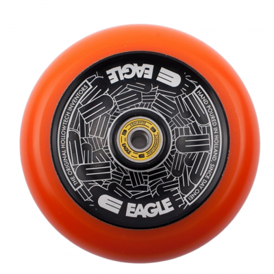 Eagle Standard Hollowtech Scooter Wheels 115mm - Black/Orange (Pair)