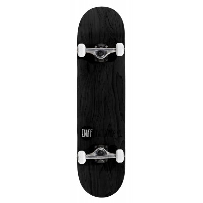 Enuff Logo Stain Complete Skateboard - Black 8"