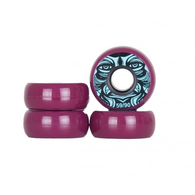 Kaltik Face Inline Wheels 59mm - Purple ( set of 4)