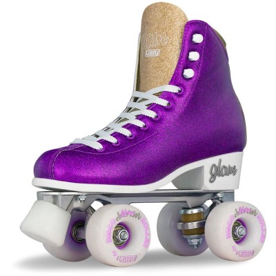 Crazy Glam Gliter Fashion Roller Skates - Purple Glitter