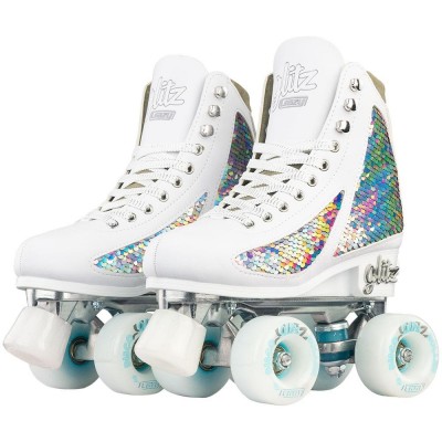 Crazy GLITZ  Adjustable Sequin Fashion Roller Skates - DIAMOND