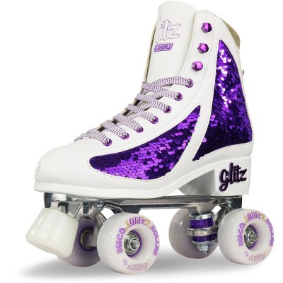 Crazy Glitz Sequin Fashion Roller Skates  - Amethyst