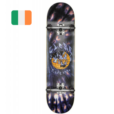 Globe G1 Ablaze Black Dye Complete Skateboard - 8"