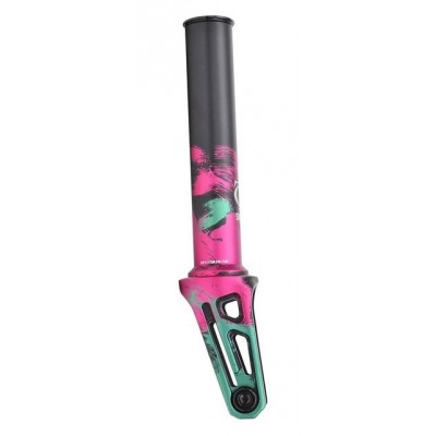 Oath Shadow SCS/HIC Scooter Fork - Green/Pink/Black