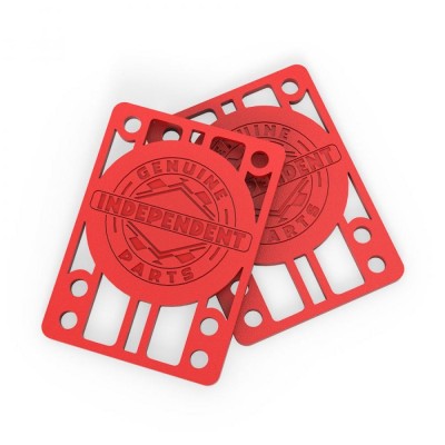 Indy Riser Skateboard Pads 1/8" (Pack of 2) - Red