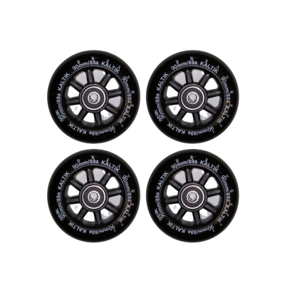 KALTIK Phjangoez Fast Profile Inline Wheels  - Black (4 pack)