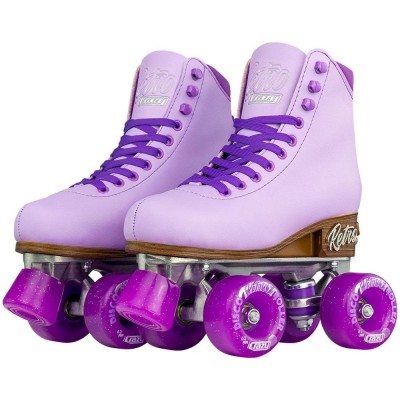 Retro Adjustable Roller Skates - Purple 