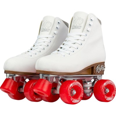 Crazy Retro Adjustable Roller Skates - White