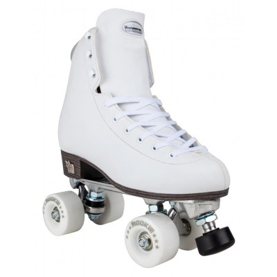 Rookie Artistic Quad Roller Skates - White