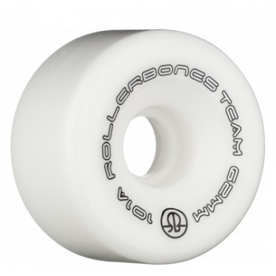 Rollerbones Team Logo 62mm 101A 8pk Wheels - White