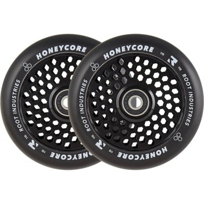 Root Honeycore Black Pro Scooter Wheels 110mm (Pair) - Black