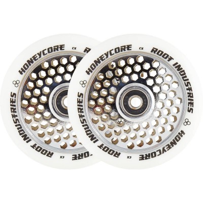 Root Honeycore White 110mm Pro Scooter Wheels 110mm (Pair) -  Mirror