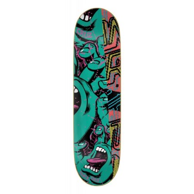 Santa Cruz Everslick No Pattern Hand Skateboard Deck Green - 8.5"