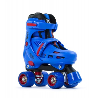 SFR Storm IV Adjustable Quad Roller Skates - Blue/Red
