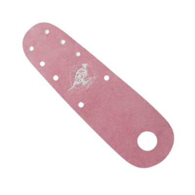 Flat Suede Roller Skate Toe Guards Protectors - Cherry Blossom Pink