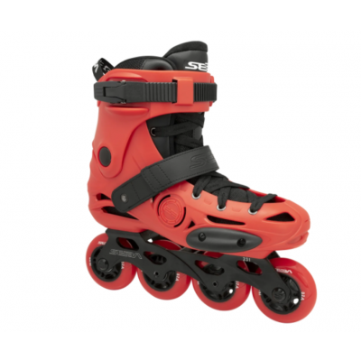 SEBA  E3 J Adjustable Inline Roller Skates - RED