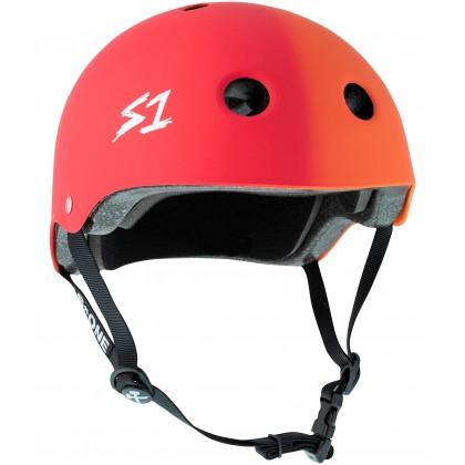 S One Lifer Helmet Red Orange Fade Matte